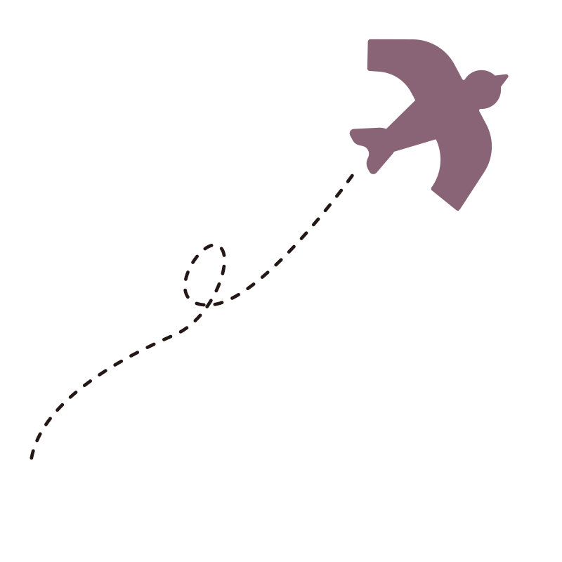 右斜め上に向かって力強く羽ばた