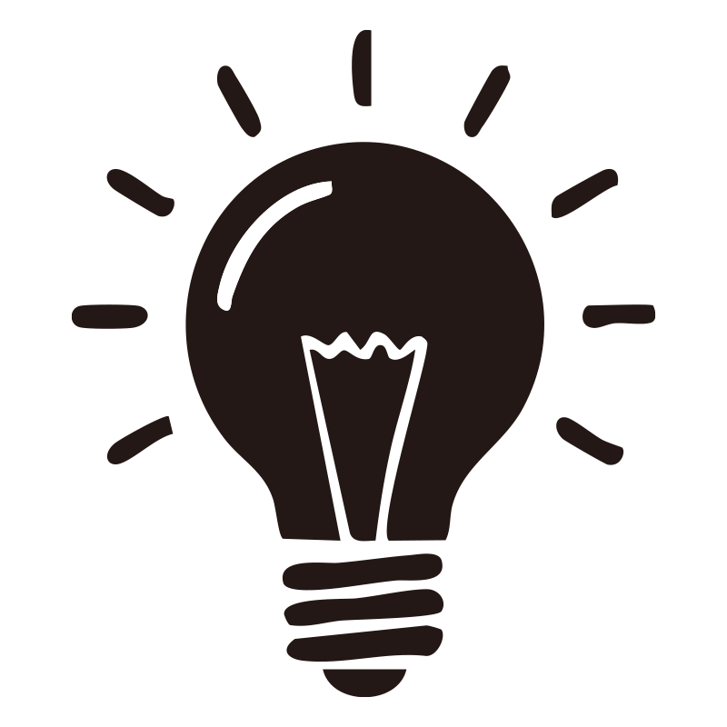 内側でフィラメントが光っている