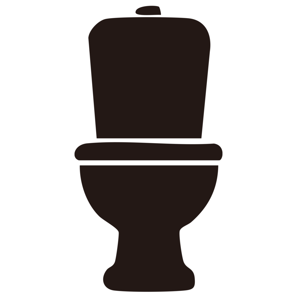 一般的な洋式トイレの形状を捉え