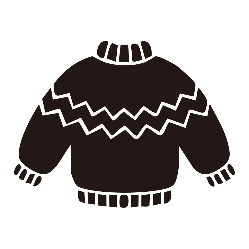 ノルディック柄のようなジグザグ