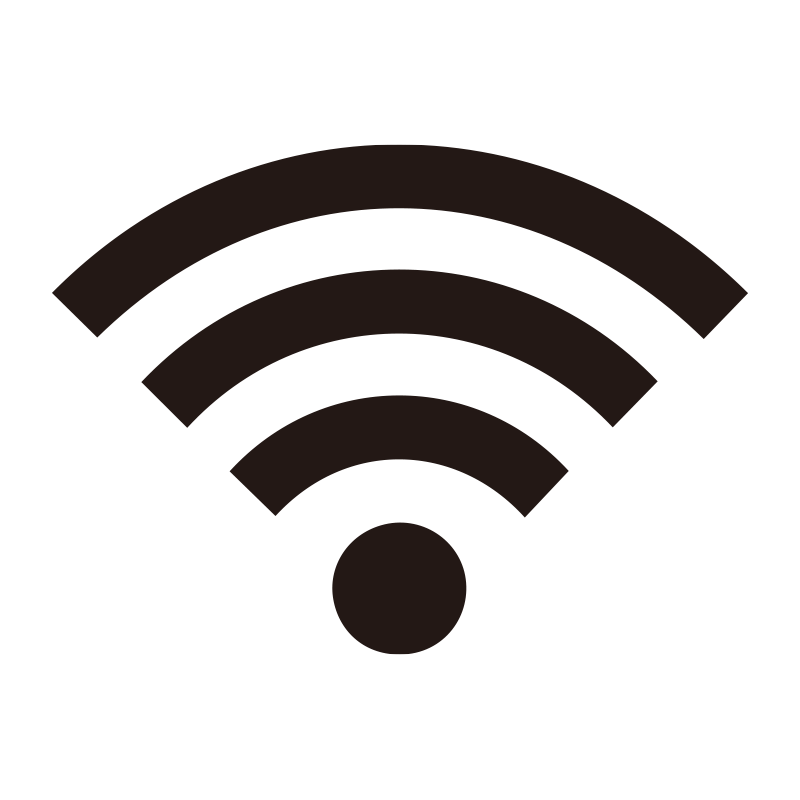 電波が扇状に広がっていく様子を