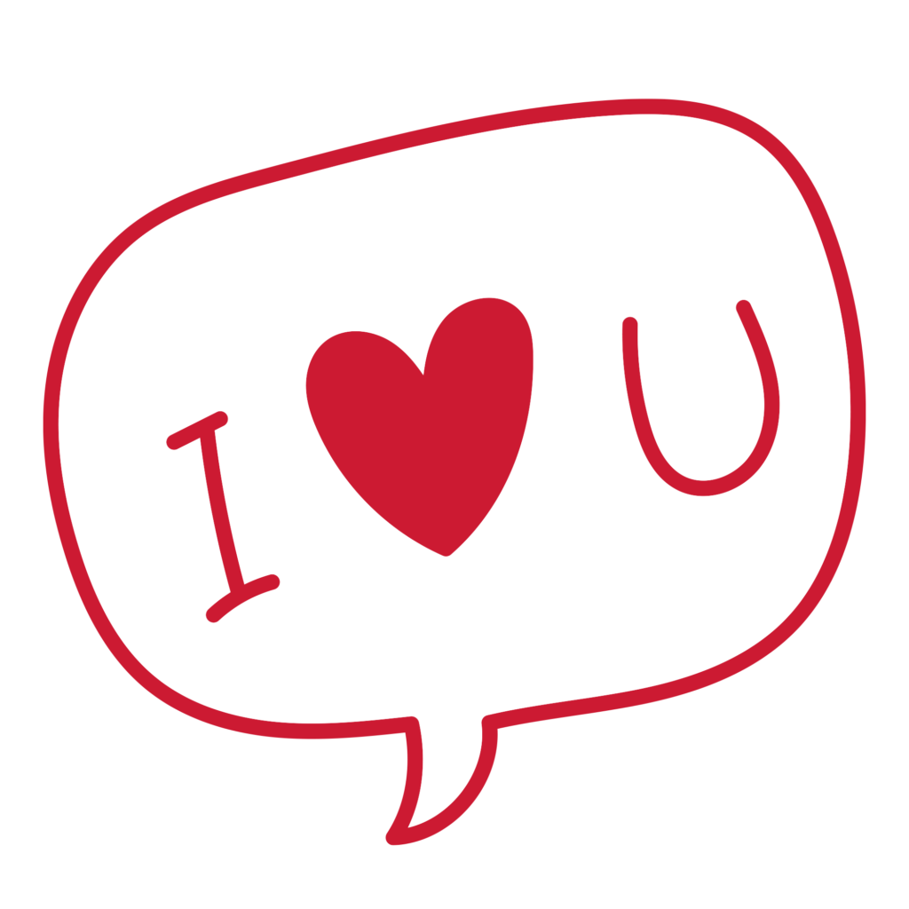 手書き風の吹き出しの中に、ハー