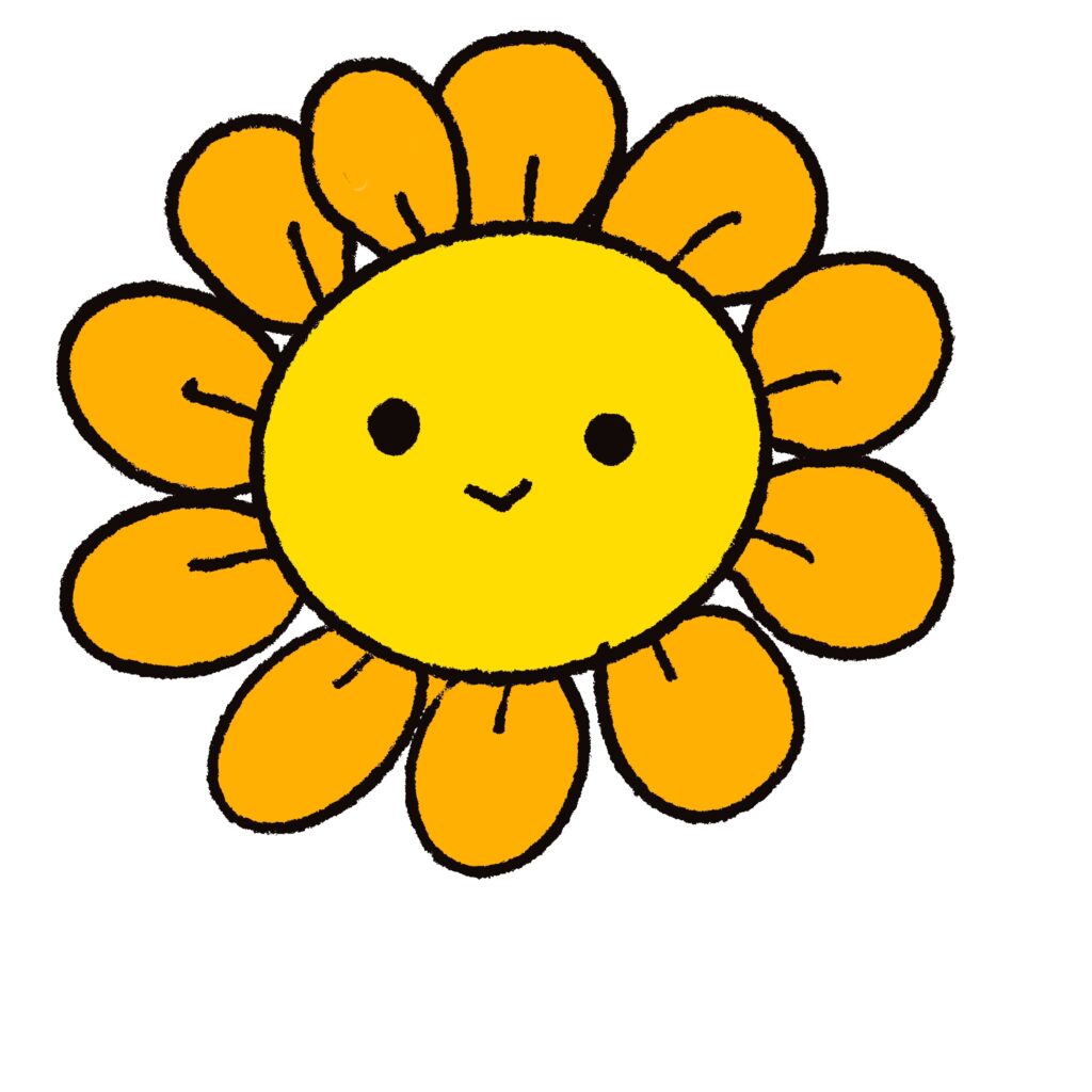 にこやかな表情が印象的な、手描