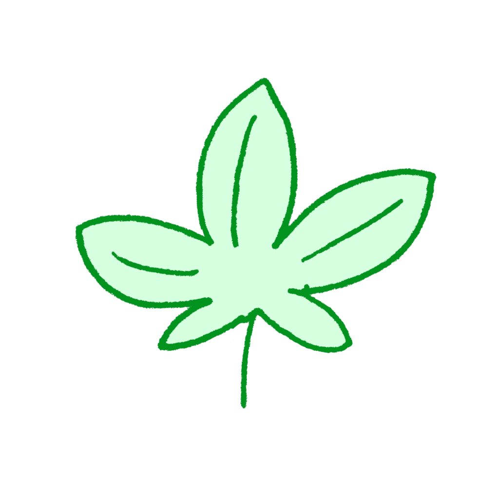 やわらかな線で描かれた、四枚の