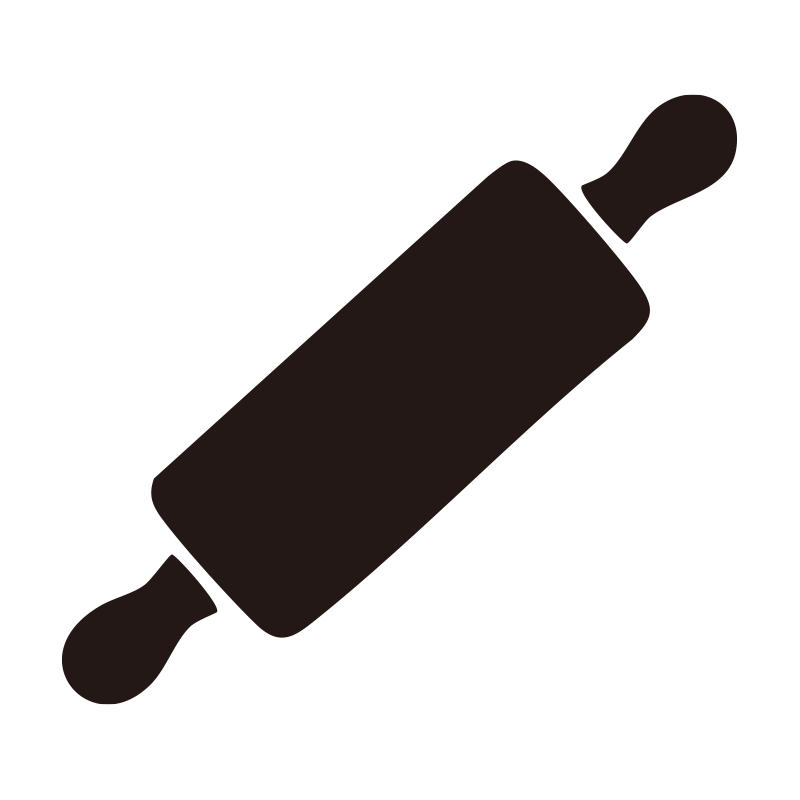 パンやクッキーの生地を伸ばす際