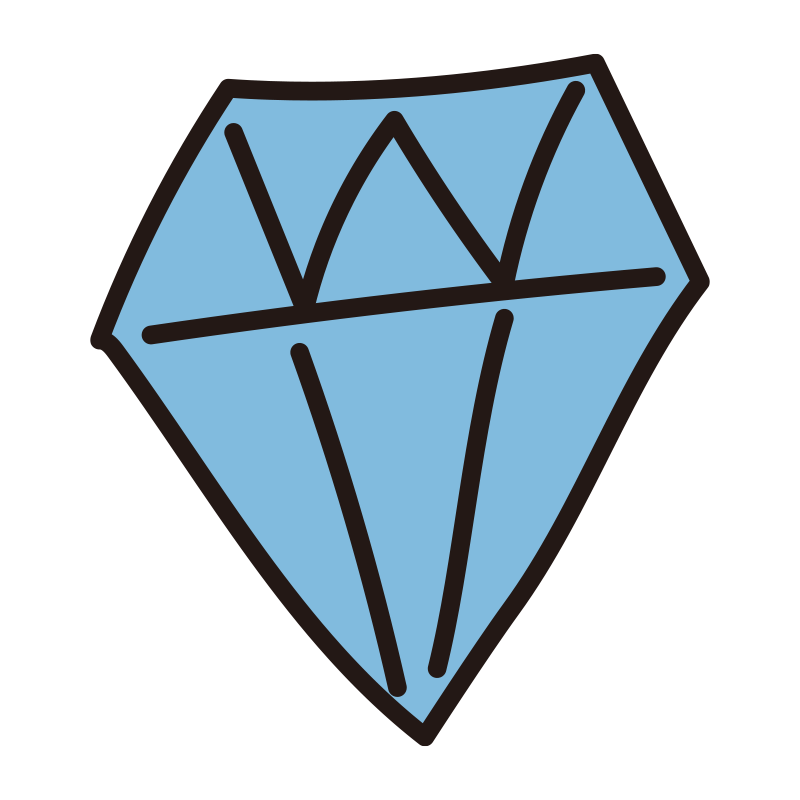 水色で塗られた、シンプルで存在