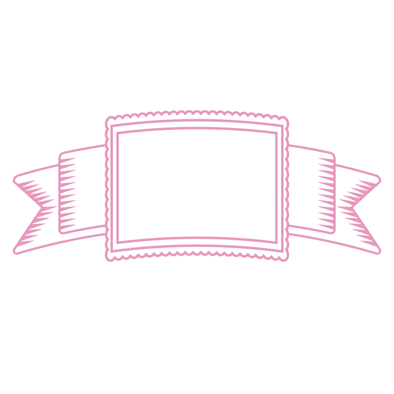 切手のような波線の縁取り（ラッ