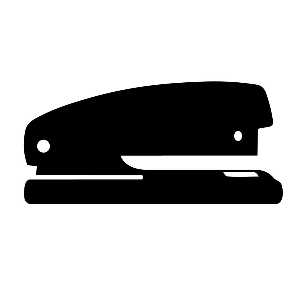 シルエットの文房具「ホチキス」