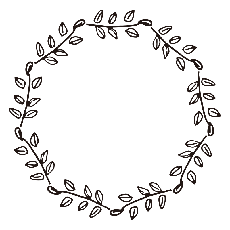 繊細なタッチで描かれた植物のつ