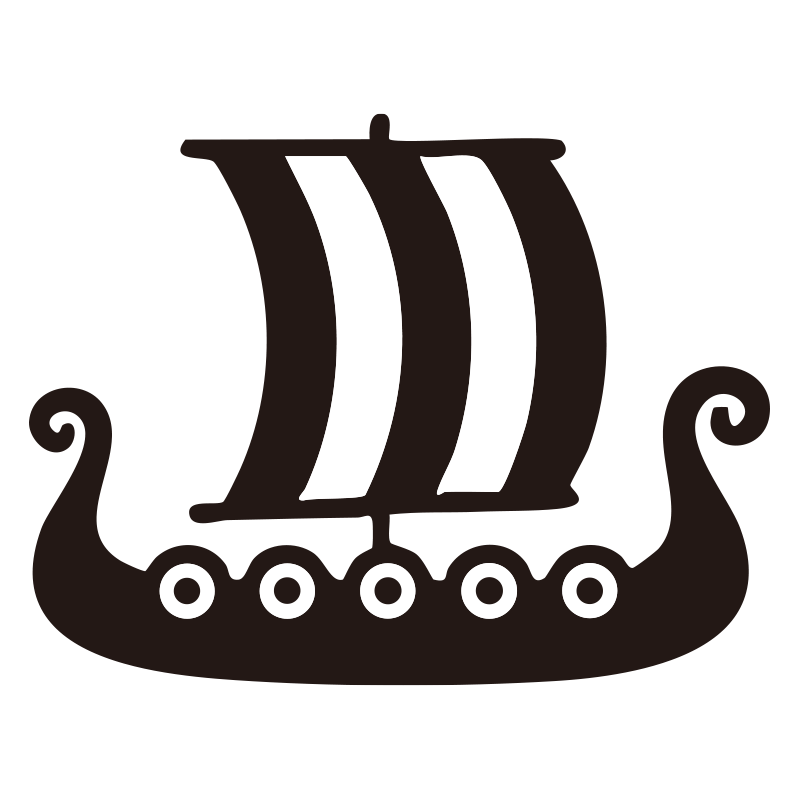 北欧の歴史的な帆船「バイキング