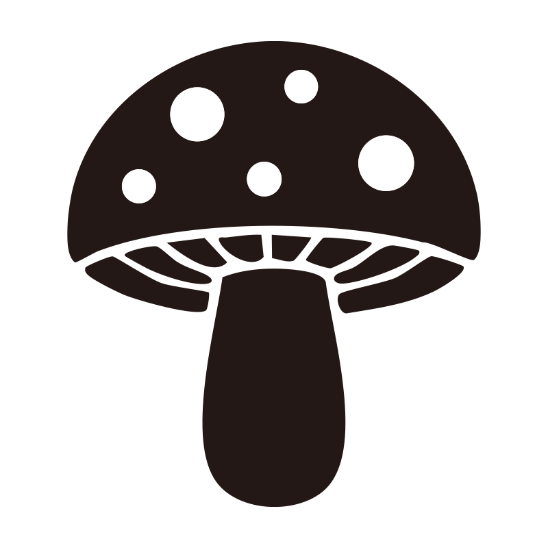 水玉模様の傘が特徴的な、絵本に