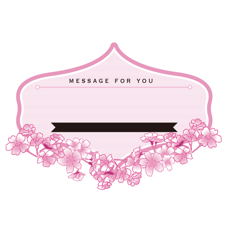 桜の枝を贅沢にあしらった、上品