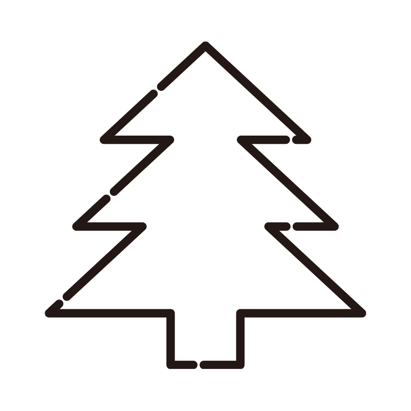 三角形を重ねた幾何学的でモダン