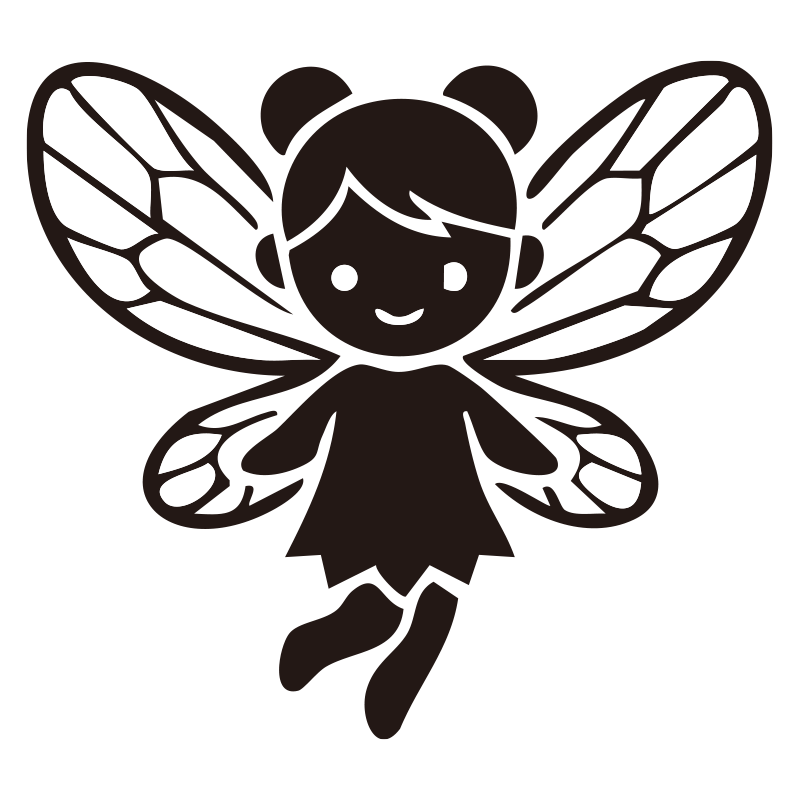 小さな羽を広げて空を舞う、可愛