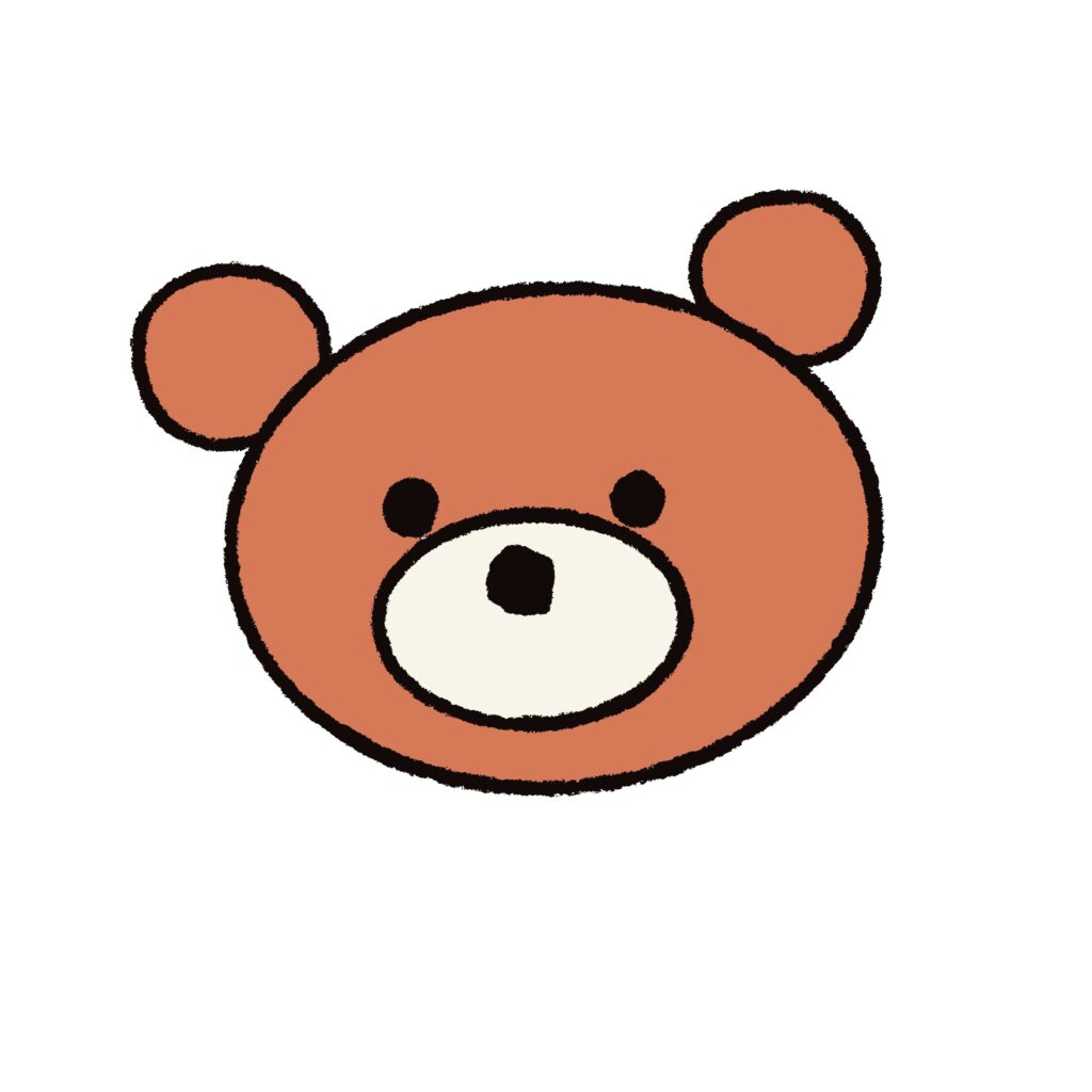 丸みのある形と手描き風のやさし