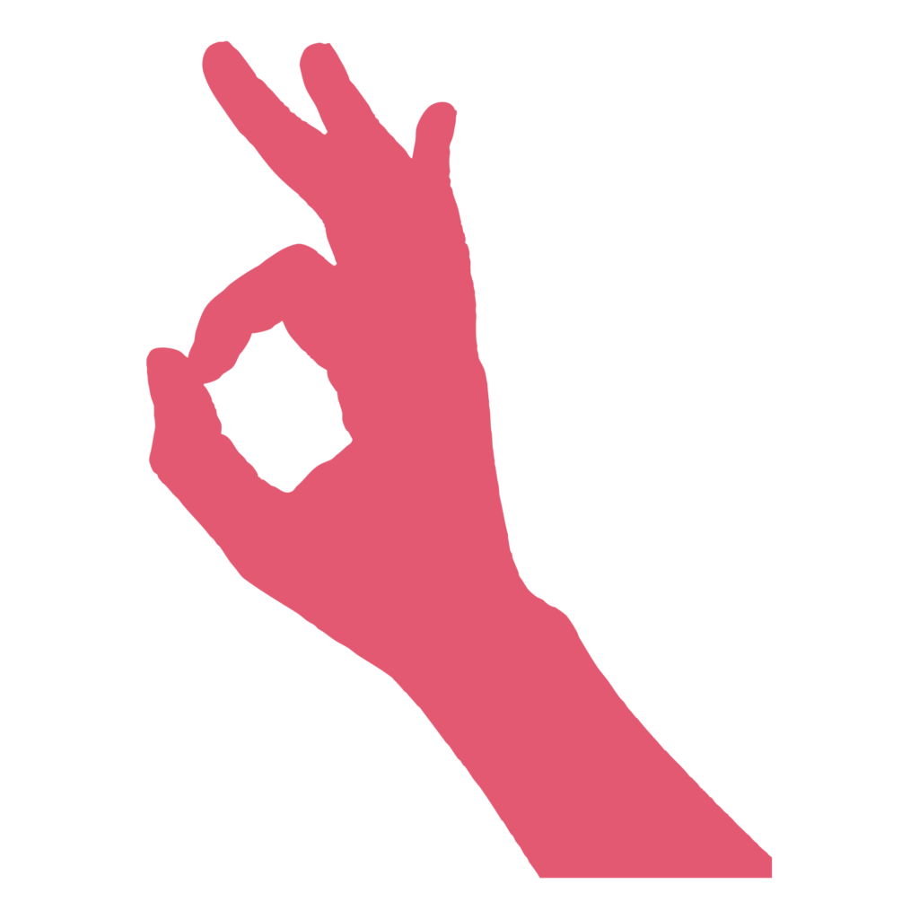 指で輪を作り「OK」「完璧」「