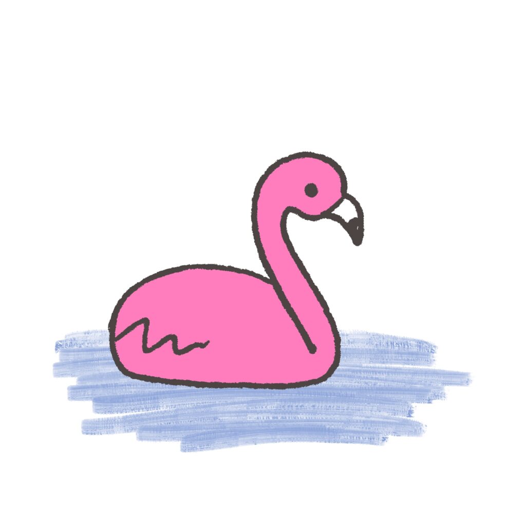 手描き風のやさしい線で描かれた