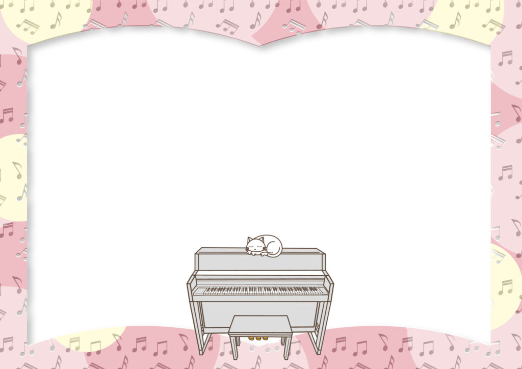 まるで楽譜を開いているような、