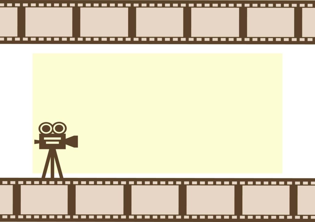 映画のフィルムのフレーム！レト