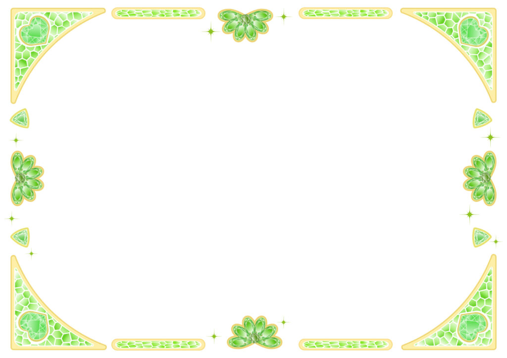 グリーンでかわいい7月の誕生石