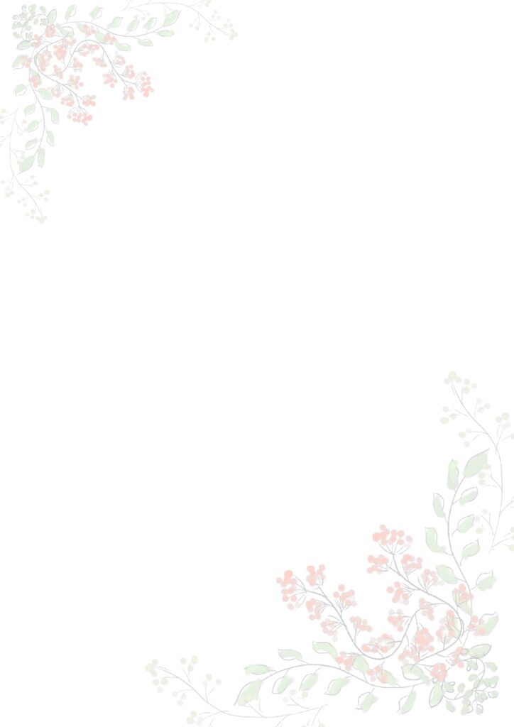 シンプルでおしゃれなお花のフレ