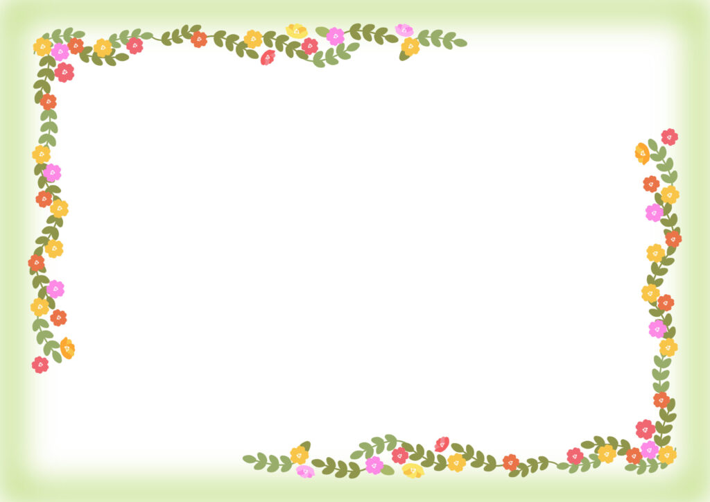 カラフルでかわいい小花「ポーチ