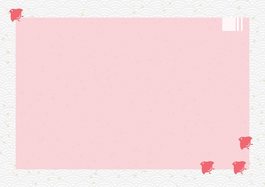 和柄テンプレート！かわいい千鳥