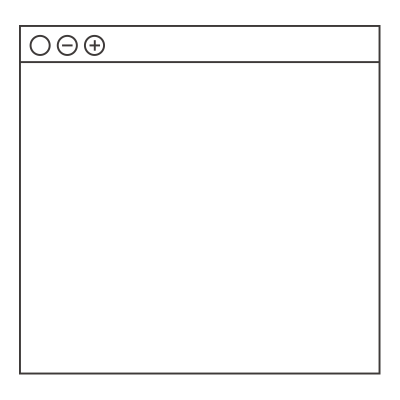 Webブラウザのウィンドウを模