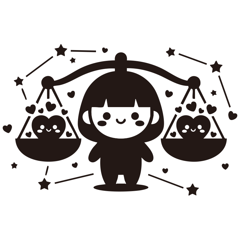 ハートを天秤に乗せてバランスを