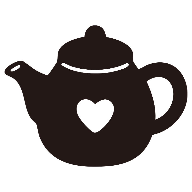 中央にさりげないハートマークを