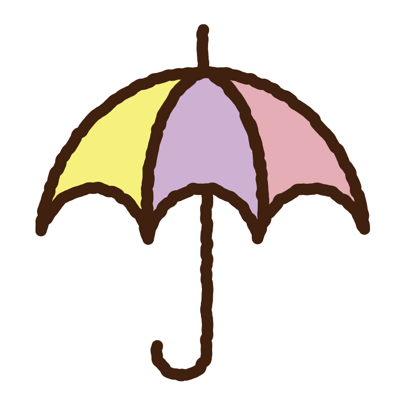 黄色、紫、ピンクの三色使いがカ