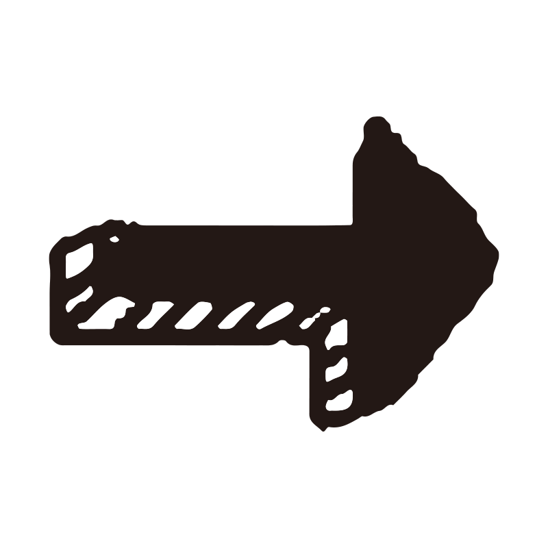 斜線のハッチング装飾が施された