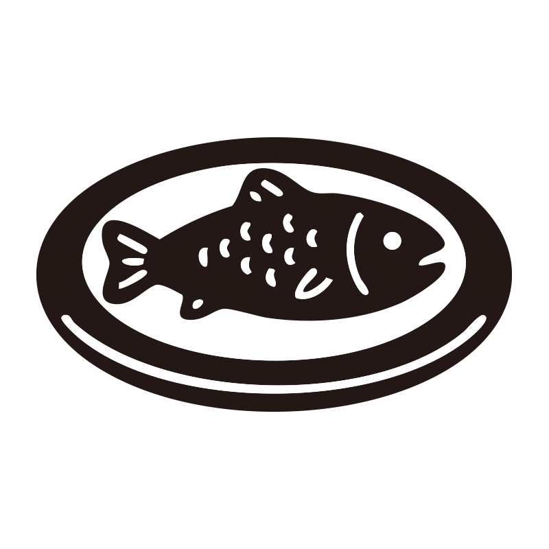 お皿の上に盛り付けられた、焼き