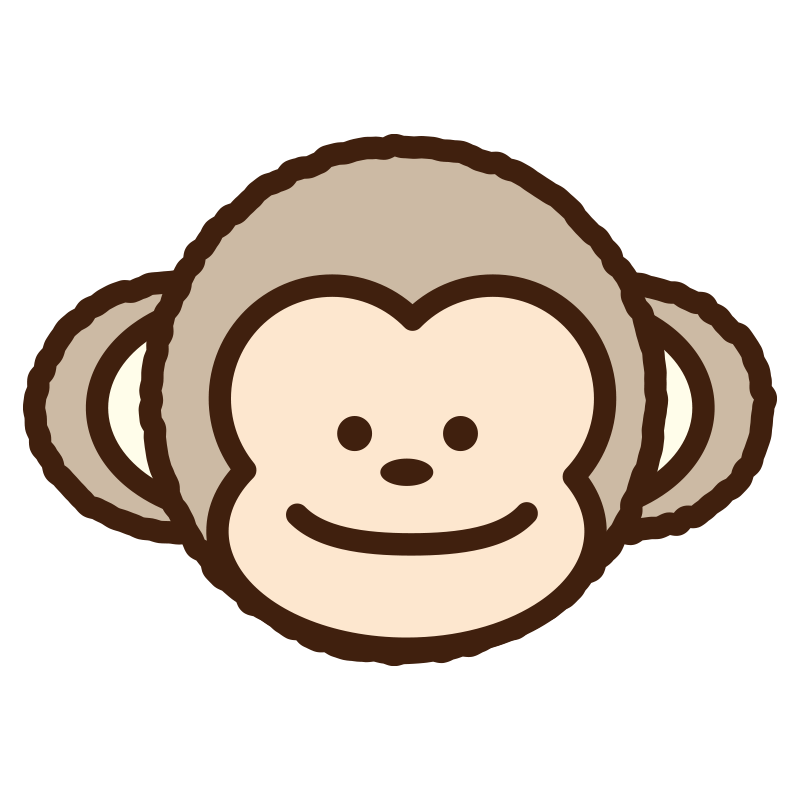 穏やかな表情で正面を向いている