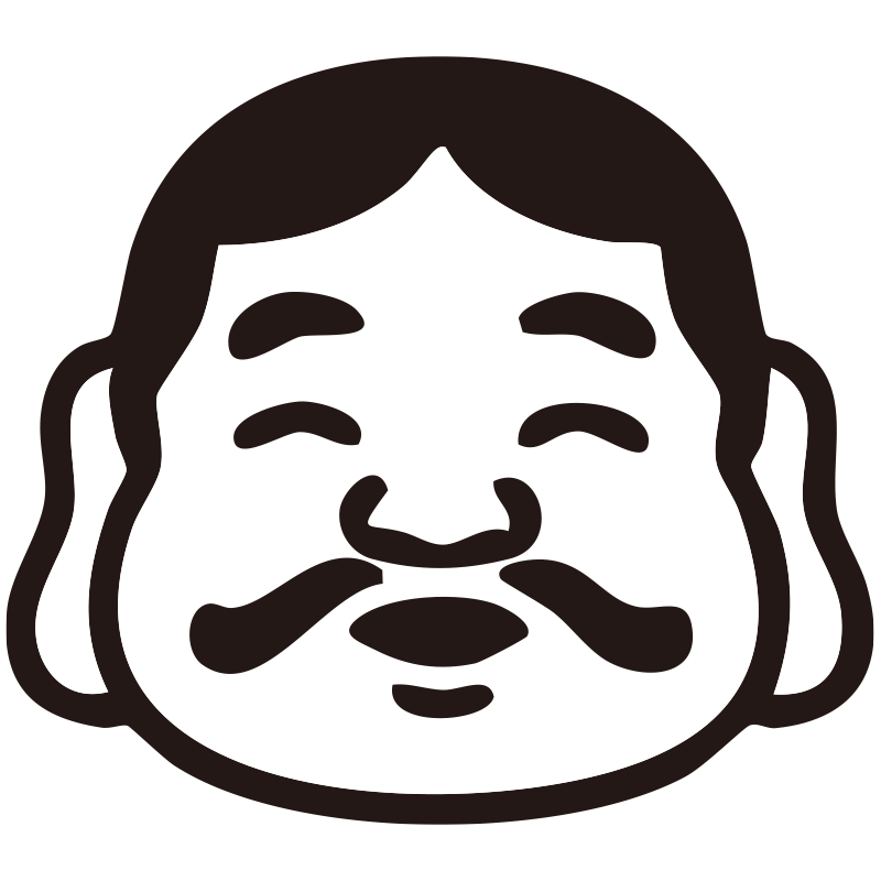 福徳を象徴する、にこやかな表情