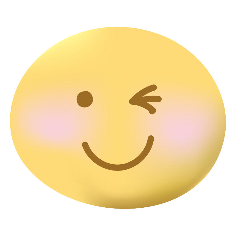 片目を閉じて可愛らしくウィンク