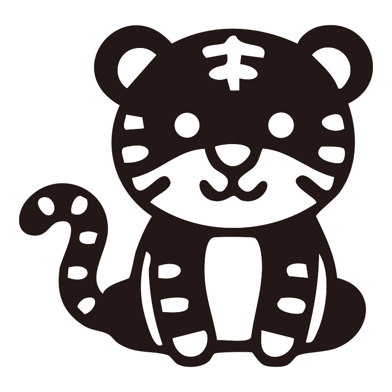 お座りポーズが凛々しくも可愛い