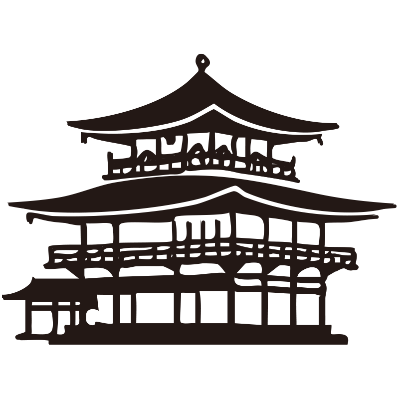 複雑な屋根の重なりが美しい、歴