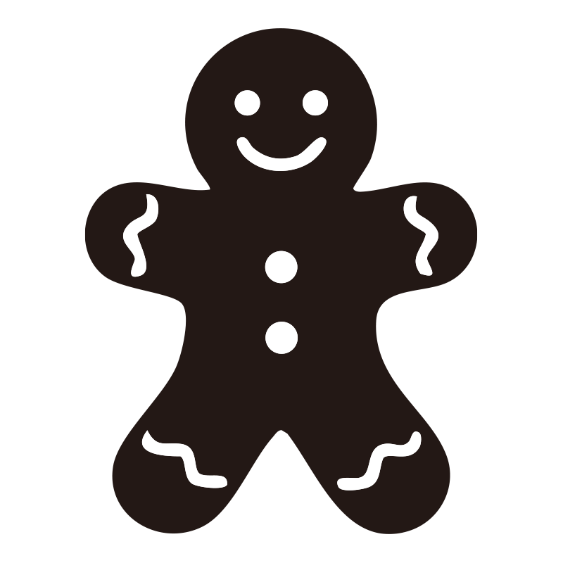 クリスマス時期の定番、人型のジ