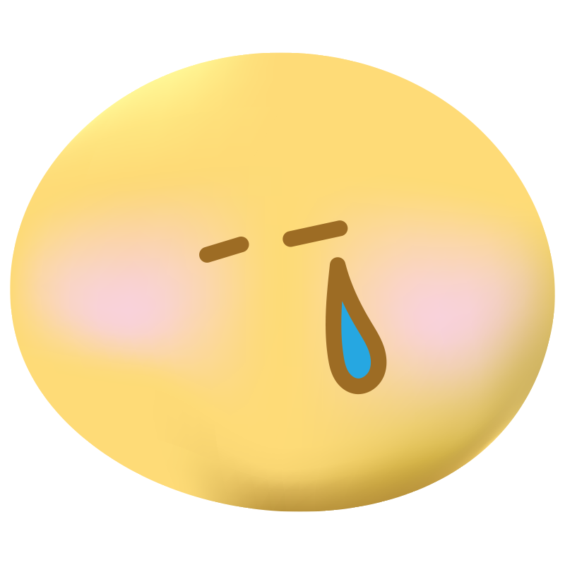 片目から一筋の涙を流し、悲しみ