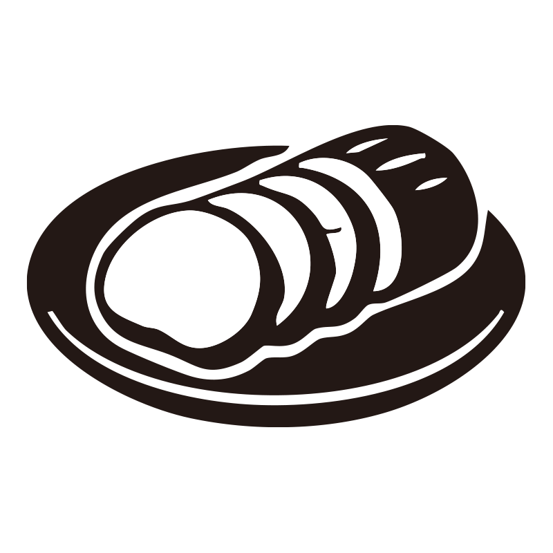 いぶりがっこを描いたシンプルな