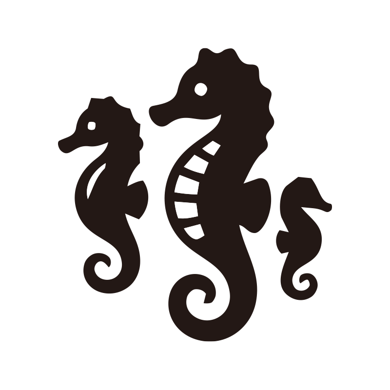 独特なフォルムを持つタツノオト