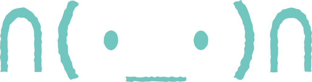 お願いのお顔の可愛い顔文字アイ