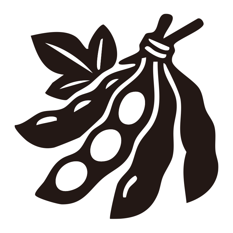 えだまめを描いたシンプルなモノ