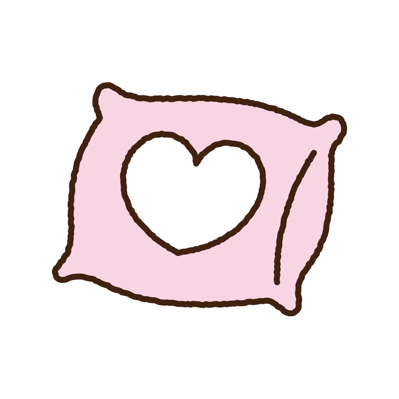 まくらを優しいパステル調で表現