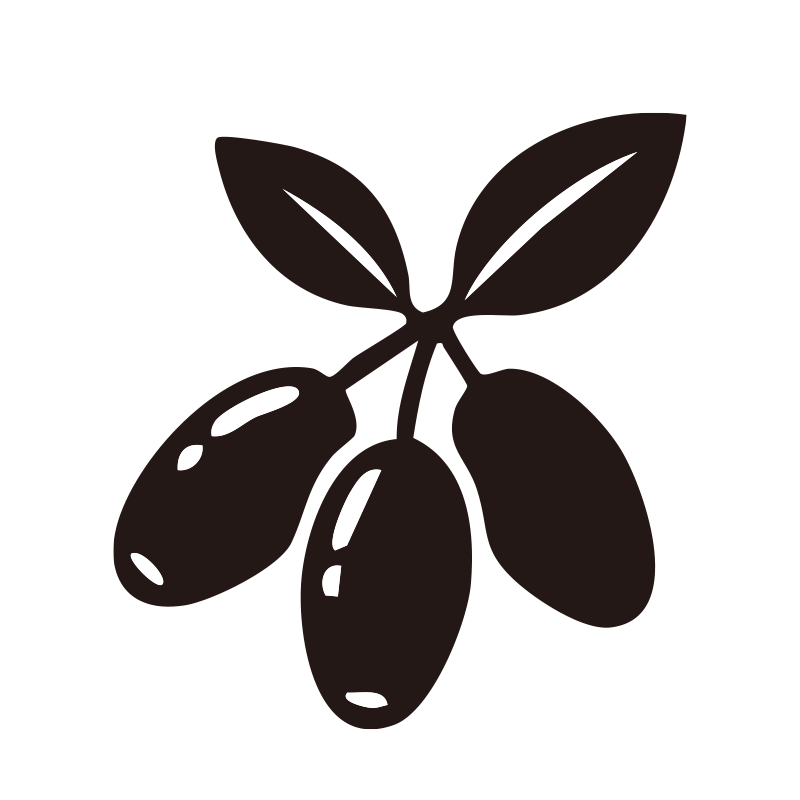 オリーブを描いたシンプルなモノ