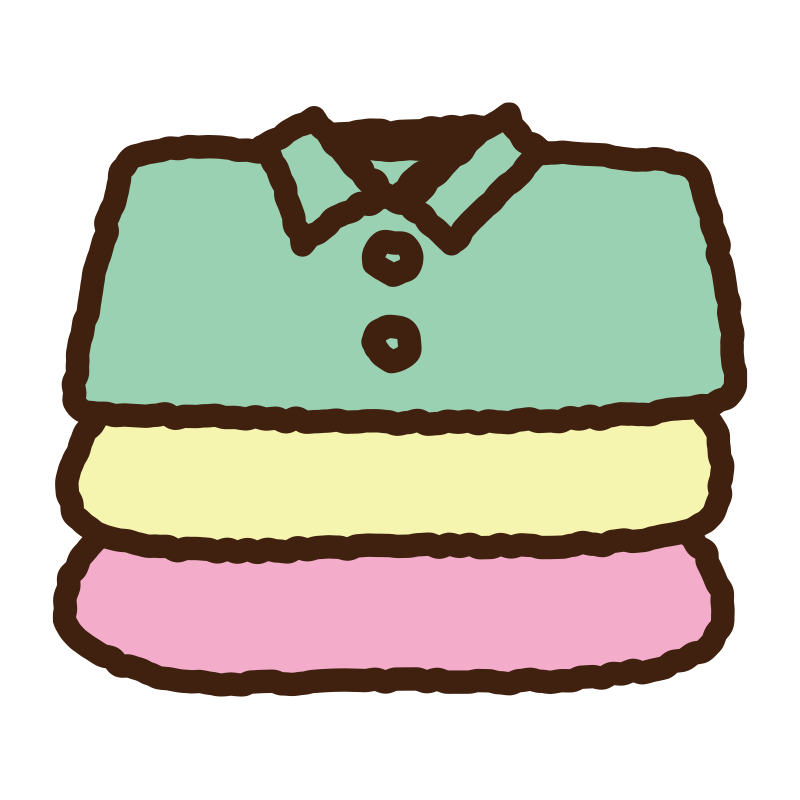 物干し竿に吊るされた洗濯物をイ