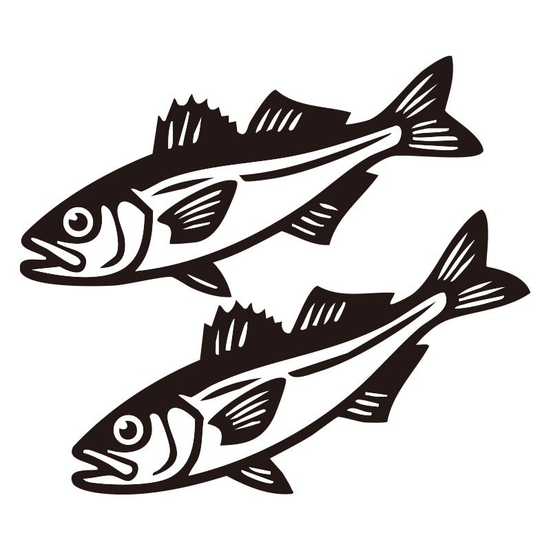 はたはたを描いたシンプルなモノ