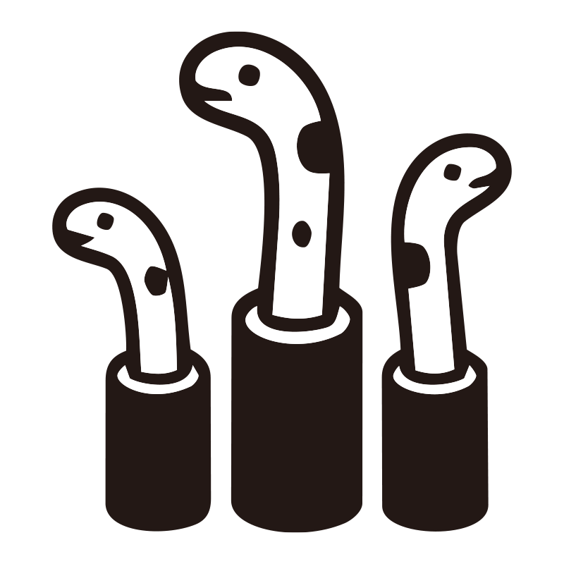 砂穴から顔を出す可愛らしいチン