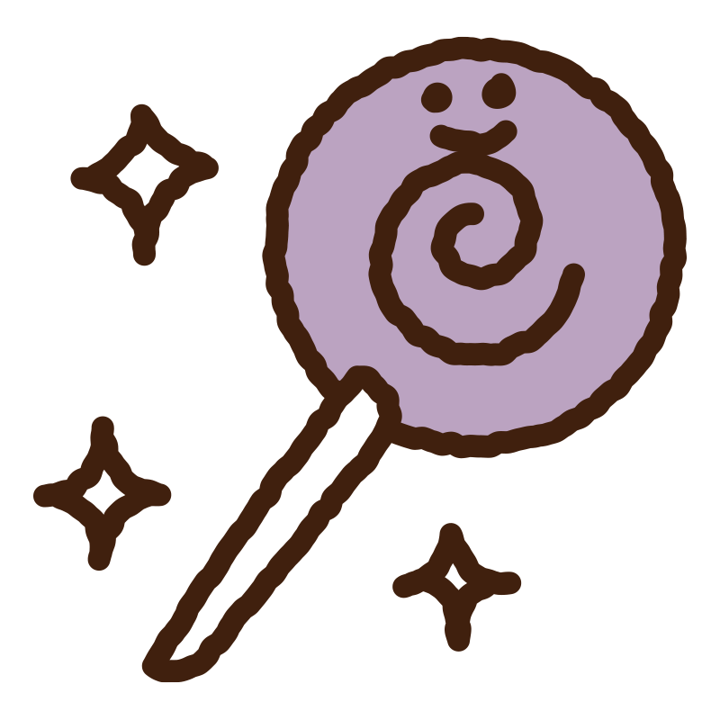 包み紙に入ったキャンディをシン